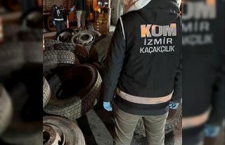 Kamyonet lastiğine gizlenmiş 3 milyon liralık kaçak...