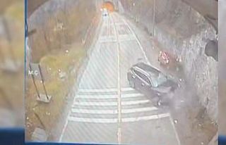 Karabük’teki feci kaza güvenlik kamerasına yansıdı