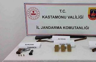 Kastamonu’da 4 adet silah ele geçirildi