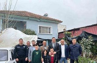 Kaymakam Dalak, şehit ve gazi ailelerini bayramda...