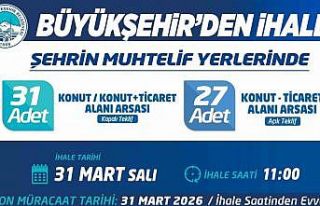 Kayseri Büyükşehir 58 adet arsa satacak