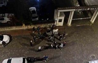 Kaza sonrası çıkan kavga kamerada