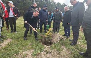 Kazdağları’nda fidanlar toprakla buluştu