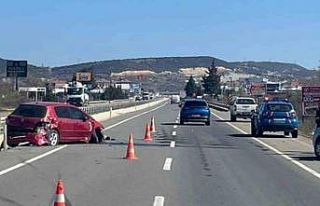 Keşan’da iki otomobilin çarpıştı: 1 kişi yaralandı