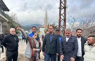 Kıratlı, heyelan bölgesinde incelemelerde bulundu