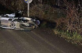 Kontrolden çıkan motosiklet devrildi: 1 ölü