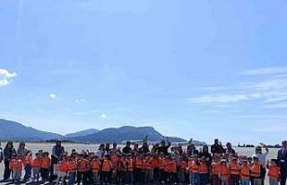 Köyceğiz Anaokulu öğrencileri Dalaman Havalimanı’nı...