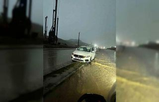 Kurtalan’da maddi hasarlı kaza