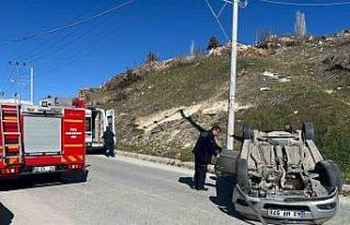 Kütahya’da otomobil takla attı: 1 yaralı