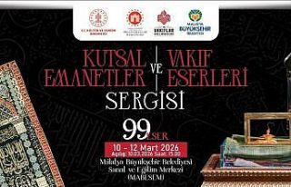 "Kutsal Emanetler ve Vakıf Eserleri Sergisi"...
