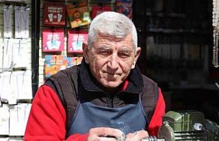 Lüle taşı ustası Mehmet Çalışkandinç bayram...