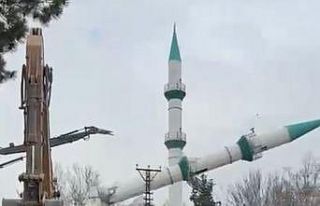 Malatya’da depremde hasar gören cami kontrollü...