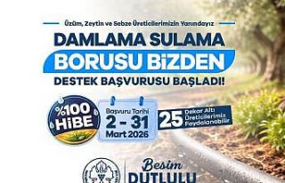 Manisa’da damlama sulama borusu yüzde 100 hibeyle...