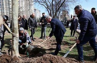 Melikgazi’de ilkbahar ağaç dikimiyle başladı