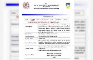 Meteorolojiden Bingöl için kuvvetli yağış uyarısı