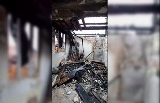 Metruk evde çıkan yangın korkuttu