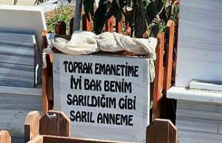 Mezar taşlarındaki her bir yazı hüzne boğuyor