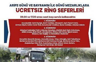 Mezarlıklara ücretsiz otobüs seferleri düzenlenecek
