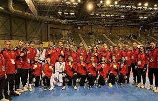 Milli taekwondoculardan Belçika’da 30 madalya birden