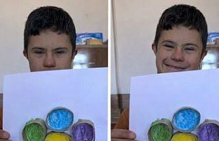 Minik eller Diyadin’de renkli çiçekler açtırdı