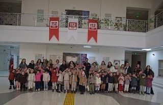 Miniklerden 112 Acil Çağrı Merkezi’ne ilgi
