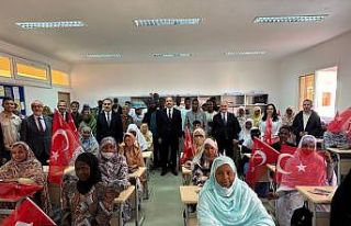 Moritanya’da Türkoloji okuyan Afrikalı öğrenciler...
