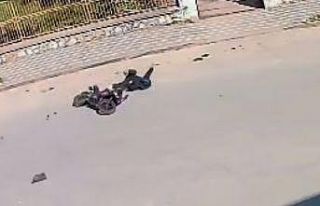 Motosiklet sürücüsü ölümden döndü