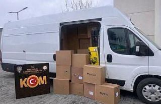 Muş’ta 1 milyon 110 bin adet makaron ele geçirildi