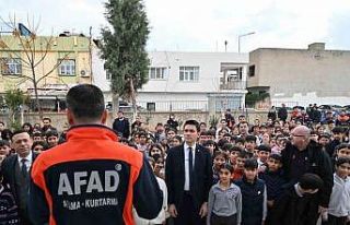 Nusaybin’de deprem tatbikatı gerçekleştirildi