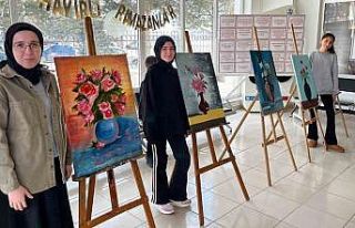 Öğrencilerin ’Kadınlar Günü’ sergisi açıldı