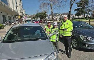 Ordu’da özel çocuklardan trafik denetimi