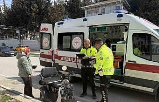 Osmaniye’de kontrolden çıkan şarjlı motosiklet...