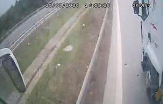 Otobüs şoförünün manevrası faciayı önledi:...