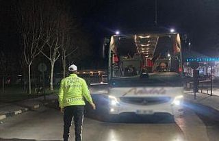 Otobüs terminallerinde emniyet kemeri denetimi