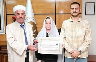 Rus gelin Kırşehir’de müslüman oldu