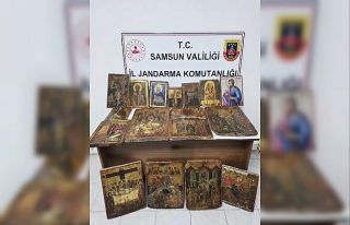 Samsun’da 18. yüzyıla ait tablolar ele geçirildi:...