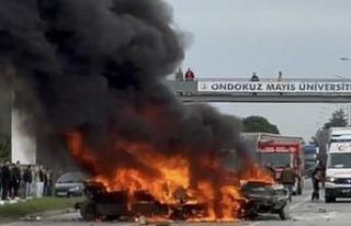 Samsun’da 5 araçlı zincirleme kaza: 3 otomobil...