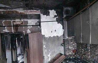 Samsun’da apartman dairesi küle döndü