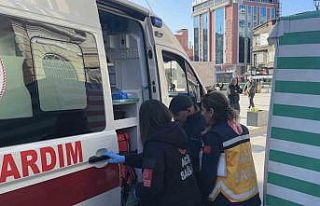 Samsun’da elektrikli motor park halindeki araca...