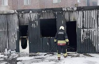 Samsun’da şantiyede yangın