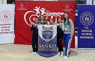 SANKO Okulları öğrencilerinin Jimnastik başarısı