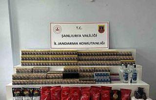 Şanlıurfa’da kaçak tütün ve alkol operasyonu