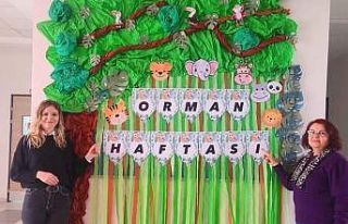 Sarıgöl’de Orman Haftası Panosu büyük ilgi...