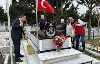 Şehit kabirlerine vefa dokunuşu