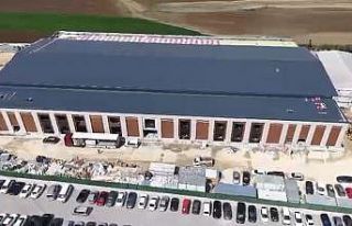 Silivri’ye inşa edilen duruşma salonu havadan...