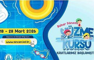 Sincan Belediyesi’nin bahar dönemi yüzme kurs...