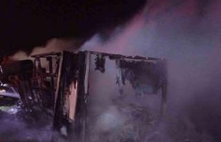 Şırnak’ta mandalina yüklü tır cayır cayır...