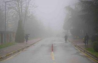 Sis ve yağmur etkili oldu: Kampüste görüş azaldı