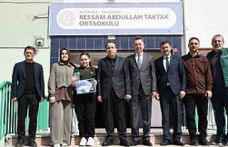 Tavşanlı Ressam Abdullah Taktak öğrencisi bölge...