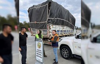 Tavşanlı’da orman emvali yüklü araçlar denetlendi